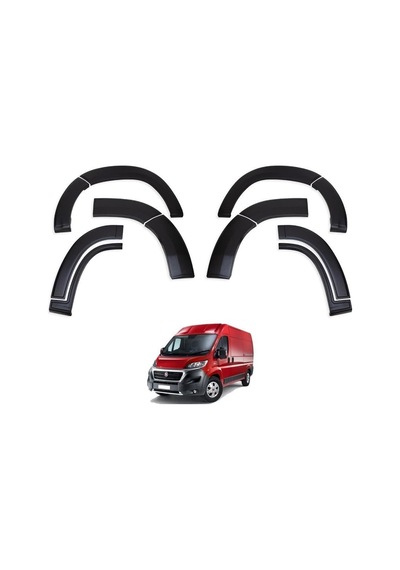 Ferrous Autoaccessories Fiat Ducato İle Uyumlu Çamurluk Koruma Dodik Seti 12 Parça 2015 Ve Üstü