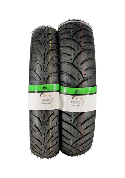 Maruti Tyres 130/70-17 Ve 100/80-17 Motosiklet Lastik Takımı Tl Tubeless - Dubleks Maximazf-zp