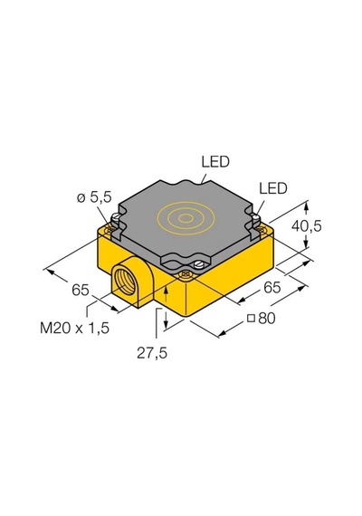 Turck 15095 Nı40-cp80-vp4x2-s100 Endüktif Sensör Artan Sıcaklık Aralığı İle