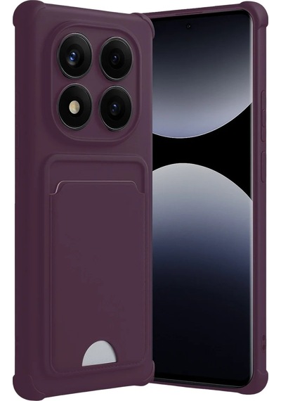 Xiaomi Redmi Note 14 Pro Plus Kelvin Kartvizitli Silikon - Derin Mor