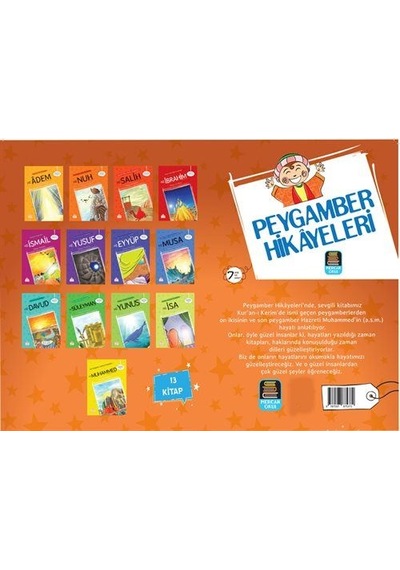 Peygamber Hikayeleri Serisi 13 Kitap Takım 7+ Yaş Renkli Res...