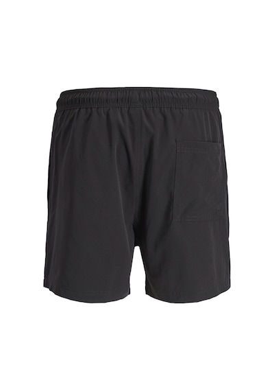 Jack & Jones Jpstmauı Tropıc Solıd Siyah Erkek Deniz Şortu 12291385
