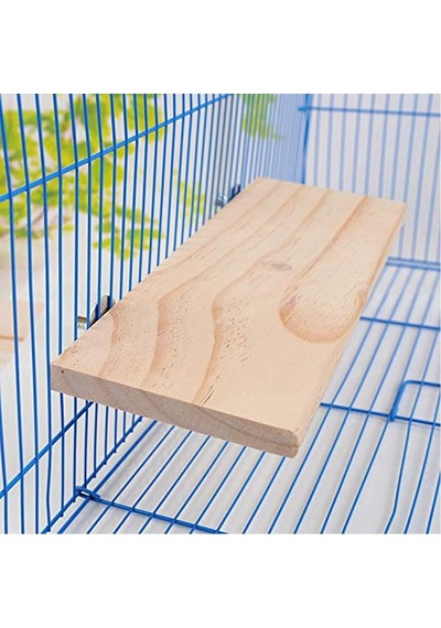 Tr Kuş Tüneği Platformu, Cilalı Ahşap, Güvenli Ve Stabil, Kuş Papağan Ve Küçük Evcil Hayvan İçin 30 X 5,3 İ