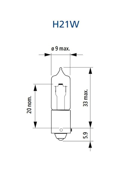Narva 12v. H21w Standart Ampul No: 68191