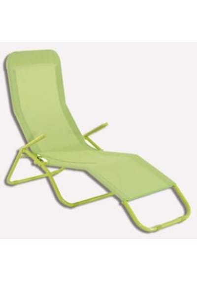 Katlanabilir Yeşil Şezlong 136 x 61 x 102 cm