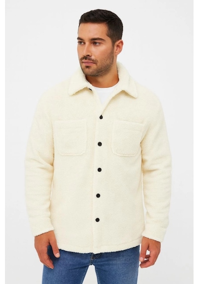 Etiler Collection Erkek Pelüş Polar Hırka Gömlek Yakalı, İlik Düğmeli, Göğüs Cepli, Yumuşak Dokulu Kışlık Regular Fit Rahat Günlük Model - Beyaz Etiler Collection Erkek Pelüş Polar Hırka Gömlek Yakalı, İlik Düğmeli, Göğüs Cepli, Yumuşak Dokulu Kışlık Regular Fit Rahat Günlük Model - Beyaz