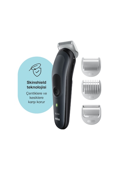 Braun BodyGroomer 3 BG 3340 SkinShield Teknolojisi 3 Ek Parçalı Vücut Bakım Seti