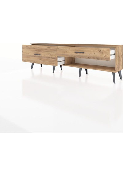 Arges Tv Ünitesi 2 Çekmeceli 176x30x51 Çam-çam/çam Atlas Çam/atlas Çam