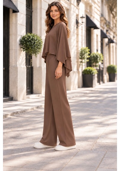 Lılac Kadın %95 Viskon Cepsiz Kahverengi Bel Lastikli Esnek Pantalon Kahverengi Kahverengi Lılac Kadın %95 Viskon Cepsiz Kahverengi Bel Lastikli Esnek Pantalon Kahverengi Kahverengi