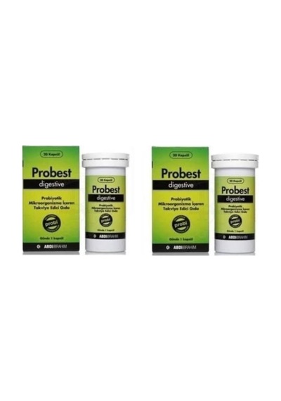 Digestive Probiyotik, 2'li Paket, 20 Kapsül