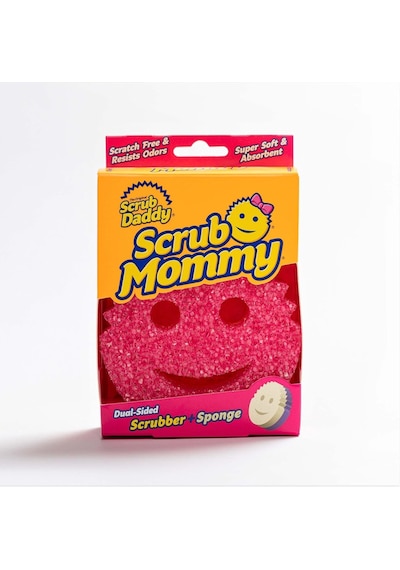 Scrub Daddy Scrub Mommy, Pembe-mor, Tekli Paket Genel