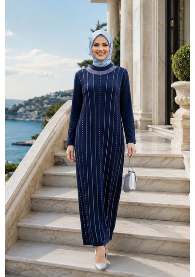 Hb Harma Time Butik Kadın Taş İşlemeli Kristal Kumaş Uzun Tesettür Lacivert Elbise Lacivert Lacivert Hb Harma Time Butik Kadın Taş İşlemeli Kristal Kumaş Uzun Tesettür Lacivert Elbise Lacivert Lacivert