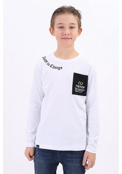 Toontoy Kids Toontoy Erkek Çocuk Baskılı Bisiklet Yaka Uzun Kollu Tişört - Cep Detaylı Sarı Toontoy Kids Toontoy Erkek Çocuk Baskılı Bisiklet Yaka Uzun Kollu Tişört - Cep Detaylı Sarı
