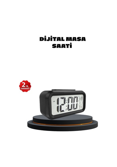 Sensörlü Dijital Masa Saati Alarm Ve Sıcaklık Göst Tııııııı-6b8f9 Diğer