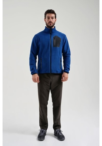 Exuma 2312003 Erkek Royal Blue Tam Fermuarlı Polar 001