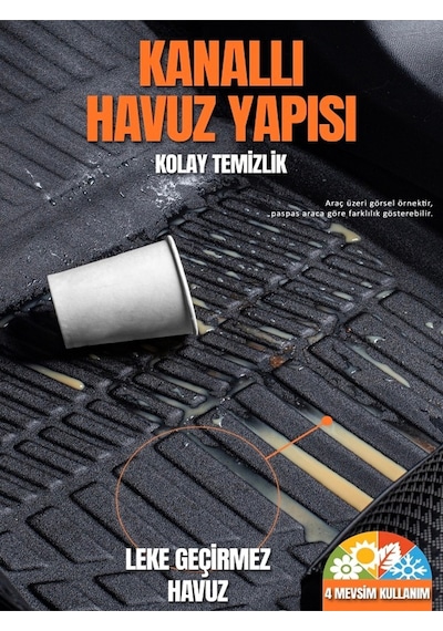 Seat Arona 3d Havuzlu Paspas 2017 2018 2019 2020 2021 2022 2023 2024 2025 2026 Model