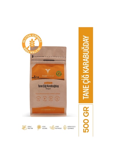 Tam Tarım Glutensiz Çiğ Karabuğday Tane 500 G