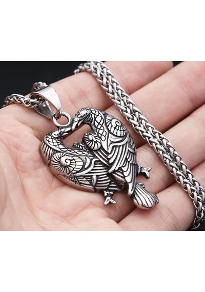 Viking Mitoloji Hafıza Ve Zeka Simgesi Raven Kuzgun Kolye Gümüş Viking Mitoloji Hafıza Ve Zeka Simgesi Raven Kuzgun Kolye Gümüş