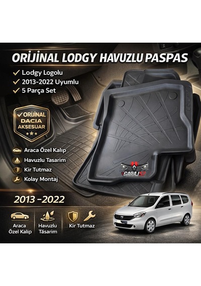 Dacia Lodgy Havuzlu Paspas 5-7 Kişilik 8201282284