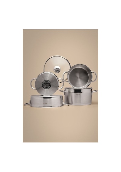 Hısar Tencere Setı Celık 8 Prc Orıon Inox