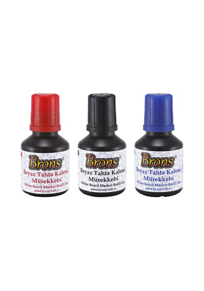 Brons Doldurulabilir Tahta Kalemi Mürekkebi 30 Ml 3 Lü Set