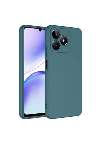 Realme C53 Kılıf Yumuşak Silikon Kamera Korumalı Lansman Pazarplus Kırmızı