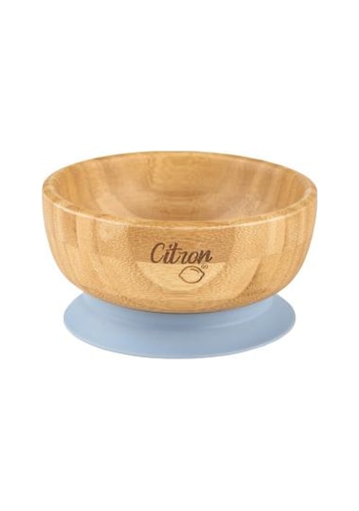 Citron Vakum Tabanlı Organik Bambu Kase Seti - Blue 1073605