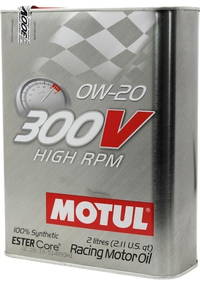 Motul 300V High Rpm 0W-20 Tam Sentetik Racing Motor Yağı 2 x 2 L