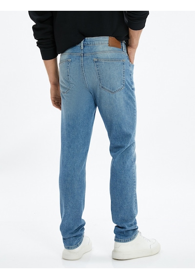 Koton Slim Fit Kot Pantolon - Brad Jean Koyu İndigo 4wam40013nd İndigo