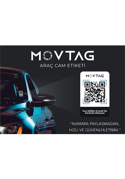Numaratik Yeni Nesil Dijital Qr Kod Hatalı Park Araç Cam Etiketi