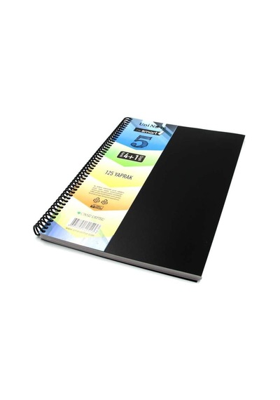 I'am Smart Plastik Kapak 125 Yaprak 4+1 Bölmeli Spiralli A4 Defter