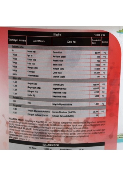 Revitamin Micro-TM2 Mineral İçerikli Yem Katkı Maddesi 20 KG Kova