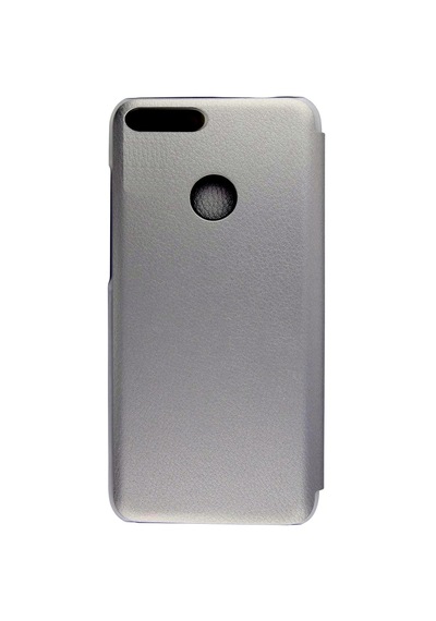 Huawei Y6 2018 Yarım Cam Kapaklı Kılıf Gümüş