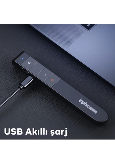 Sunum Kalemi Lazerli Uzaktan Kumanda Sunum Kalemi 45 Gün Şarj Süresi Tüm Sistemler İle Uyumlu