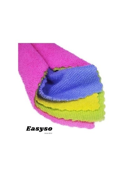 Mikrofiber Temizlik Bezleri, Aşındırmaz, Yeniden Kullanılabilir Ve Yıkanabilir - 4'lü Paket Easyso2137 Belirtilmemiş