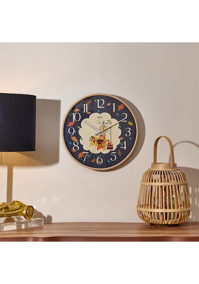 Slim Bilge Çocuk Odası Duvar Saati - Lacivert - 30 Cm Çok Renkli