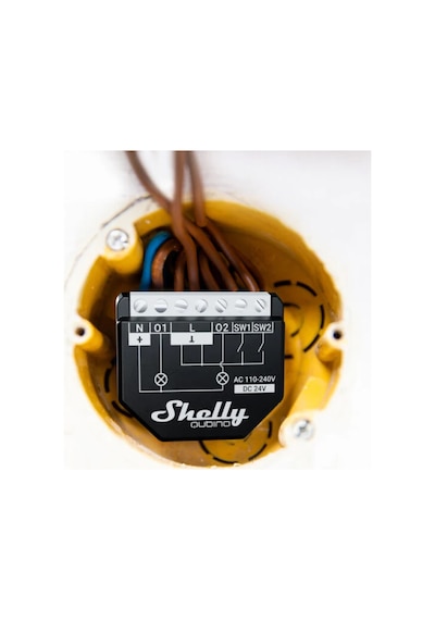 Shelly Wave 2pm Z-wave 2 Kanallı Enerji Ölçümlü Akıllı Röle