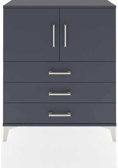Arges Şifonyer 2 Raflı 3 Çekmeceli 2 Kapaklı 88x30x106 Antras... Antrasit