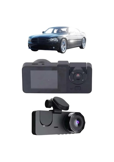 Gece Görüşlü Dvr 3 Lensli Araç İçi Sürüş Kamerası Video Kaydedici 26289869