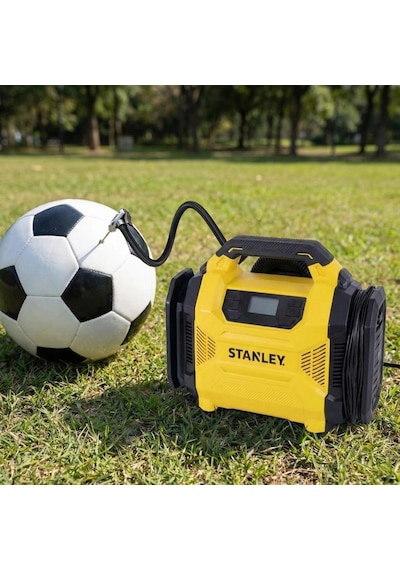 Stanley Sxıf3501 12volt/220volt 150 Psı Dijital Basınç Göstergeli Lastik & Yatak Şişirme Pompası + L