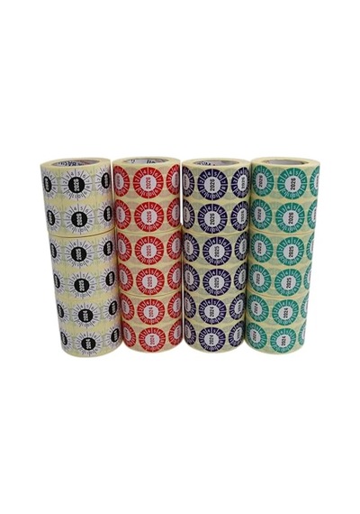 Vellum Tarih Seçme Etiketi 30mm X 30mm Ruloda 1000 Adet Yeşil, 2026 1