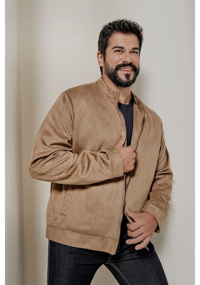 Ac&Co / Altınyıldız Classics  Erkek Bej Standart Fit Normal Kesim Dik Yaka Mont Bej