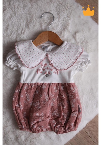 Babyhola Kız Bebek Müslin Tulum 15180 Pembe
