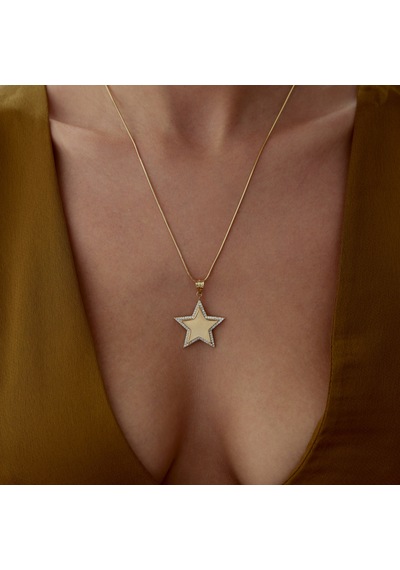 Celestia Star Kolye Sarı