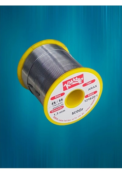 Kurtel Sn45Pb55 Arax Fluxlı 1Mm-1,3Mm-1,6 Mm Lehim Teli 500G