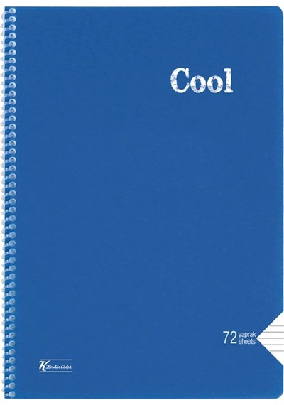 Keskin Cool Pp Kapak Spiralli Defter A4 72 Yp. Çizgili