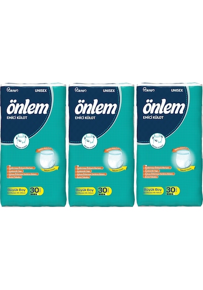 Önlem Emici Külot Hasta Bezi Large Büyük 90 Adet