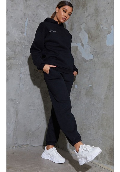 Established Eşofman Takımı Sweatshirt Jogger - Siyah Baskılı Oversize Şardonlu Kapüşonlu Lastik Paç Siyah Established Eşofman Takımı Sweatshirt Jogger - Siyah Baskılı Oversize Şardonlu Kapüşonlu Lastik Paç Siyah