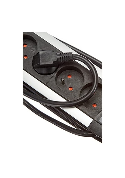 Brennenstuhl An4 Premium Alu-line Grup Priz İle Şalter 1,8 M H05vv-f 3 G1,5, Gri, 1391001066