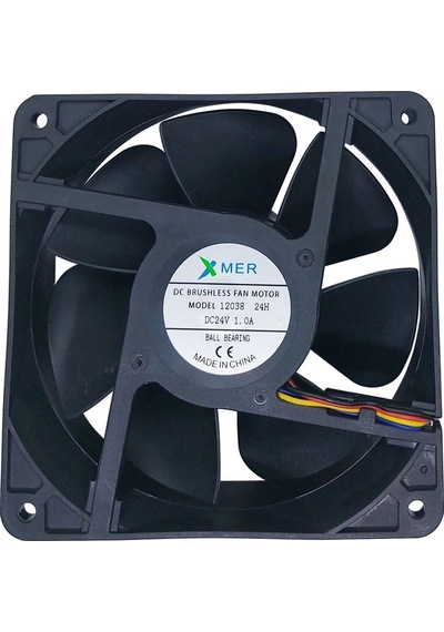 Xmer 120x120x38mm 24v 1a 4 Kablo Rulmanlı Fan